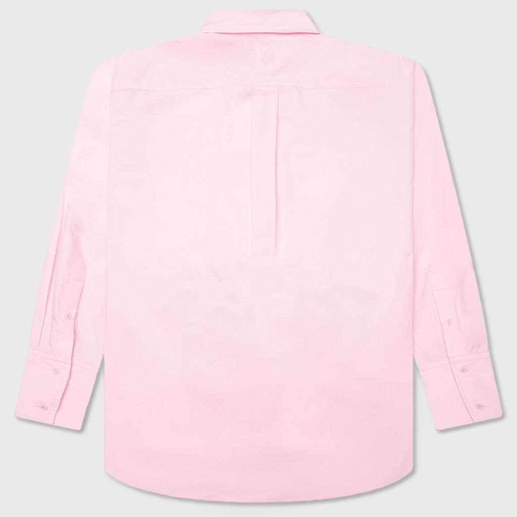 Satin Insert Shirt - Rose Pink