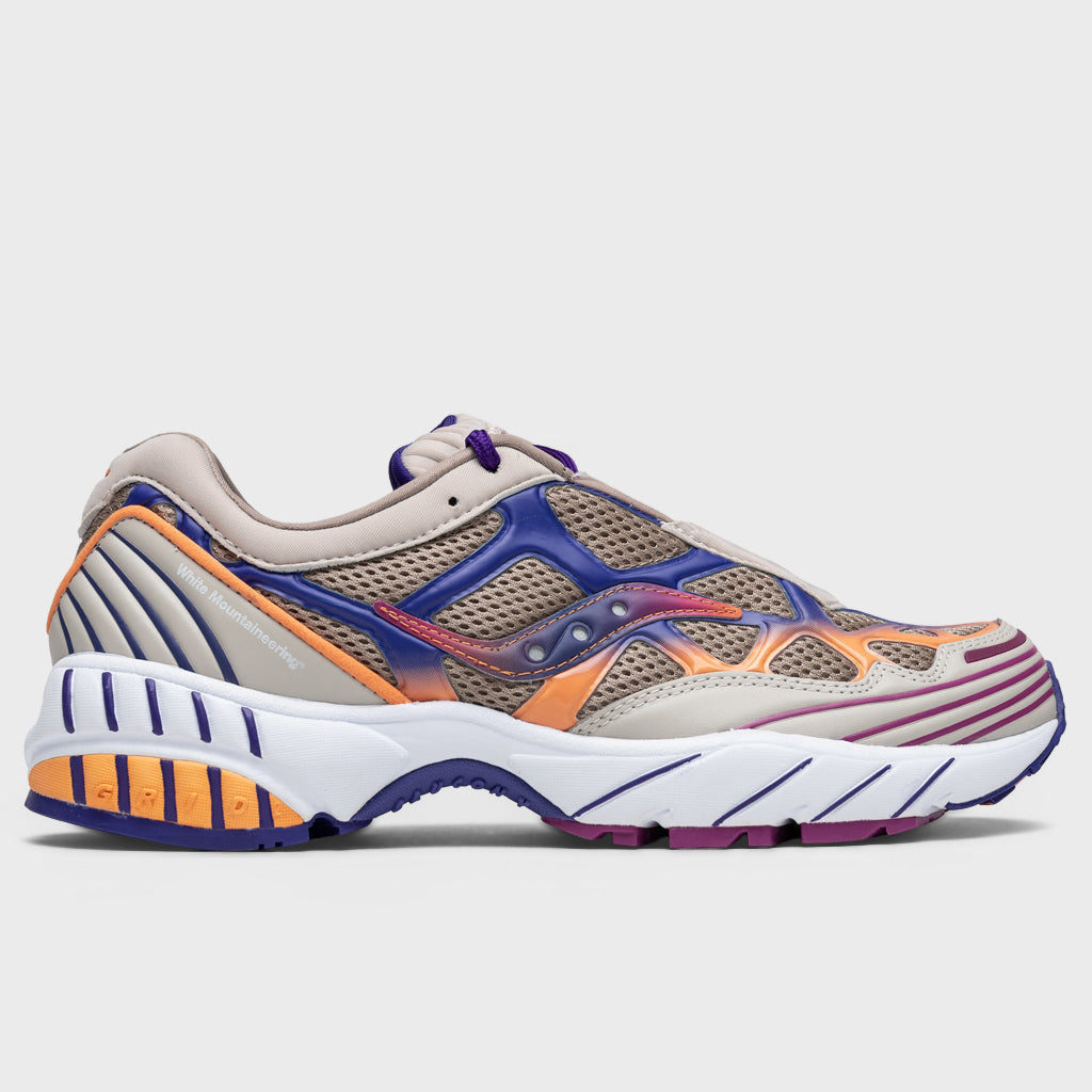 Grid Web - Tan/Orange/Purple