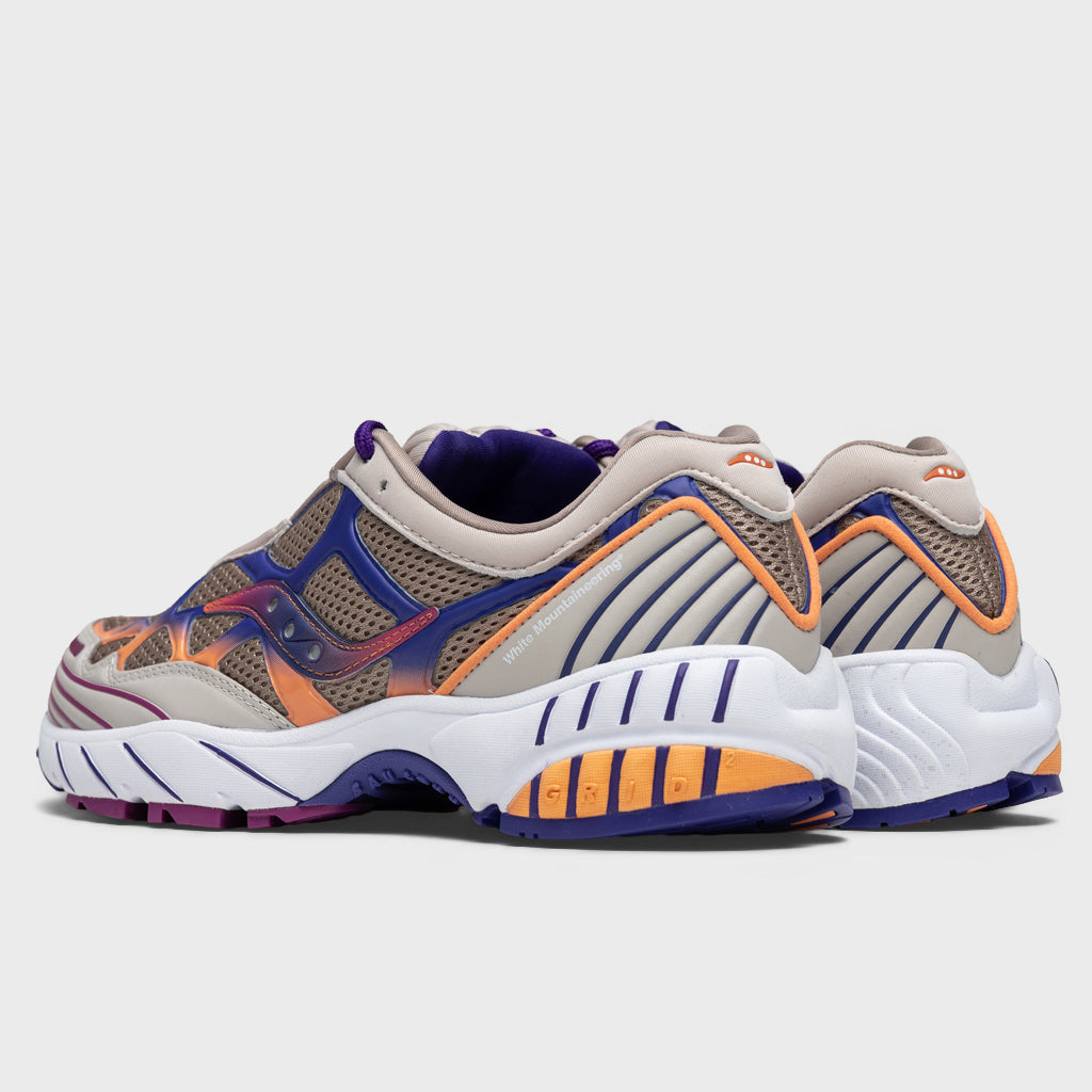 Grid Web - Tan/Orange/Purple
