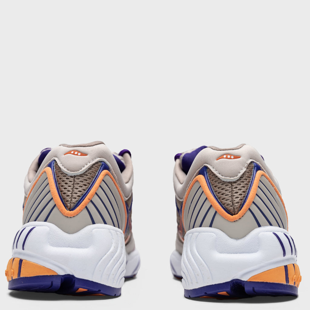 Grid Web - Tan/Orange/Purple