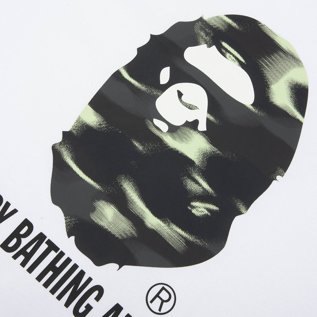 Screen Camo By Bathing Ape Tee - White
