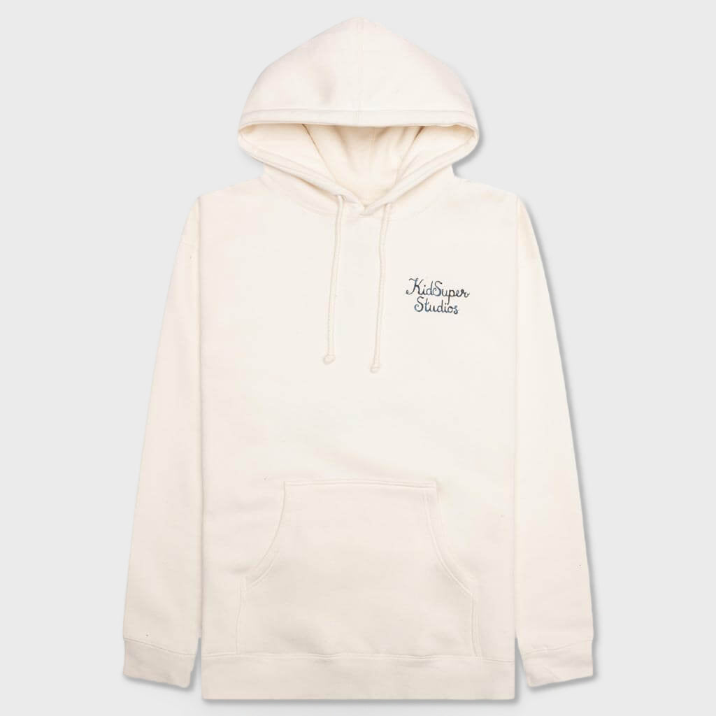 Script Logo Hoodie - Cream