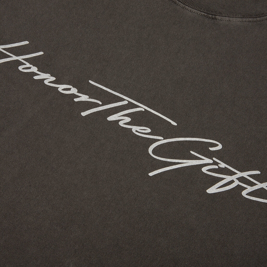 Script Tee - Vintage Black