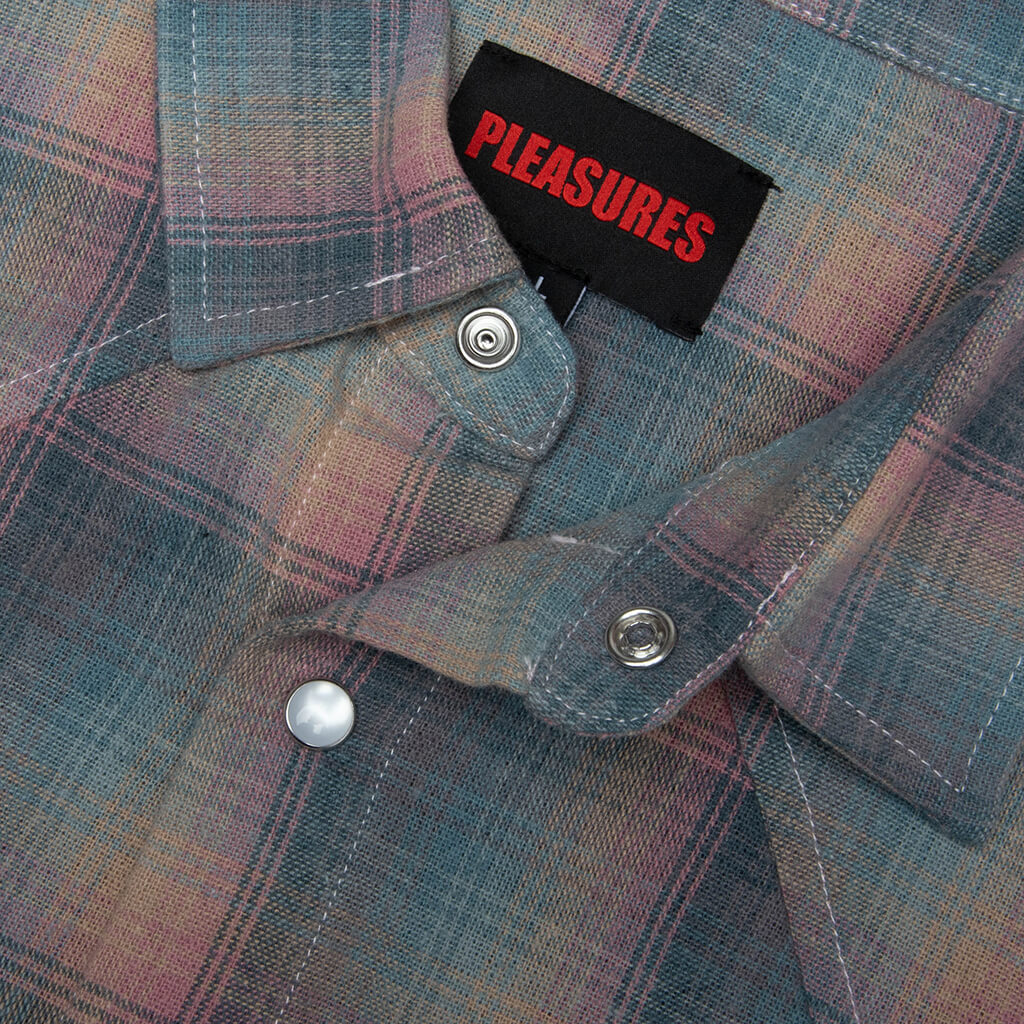 Sender Western Button Up - Pink