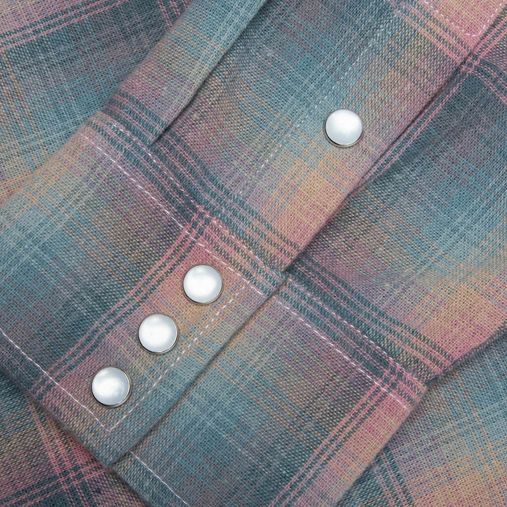Sender Western Button Up - Pink