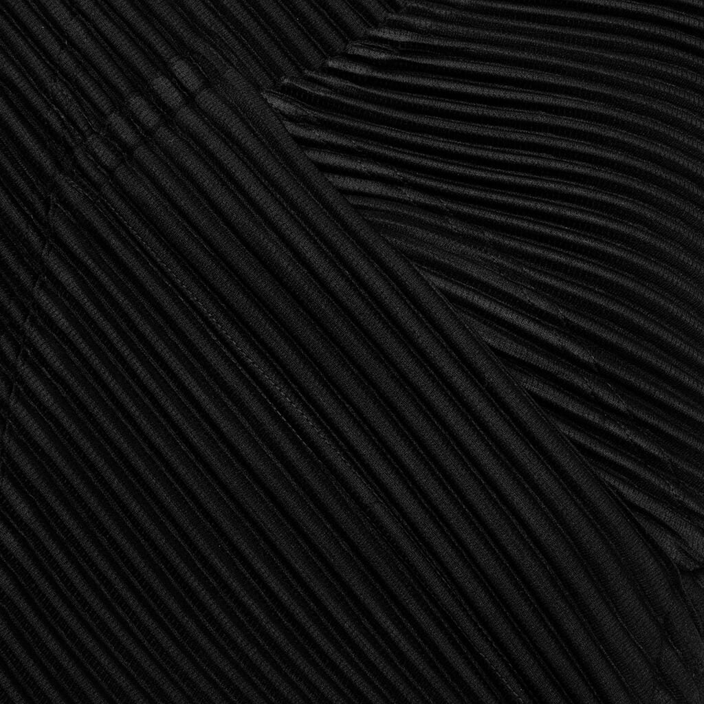 September Turtle Neck L/S Button Up - Black