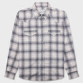 Shadow Plaid Western Shirt - Dusk