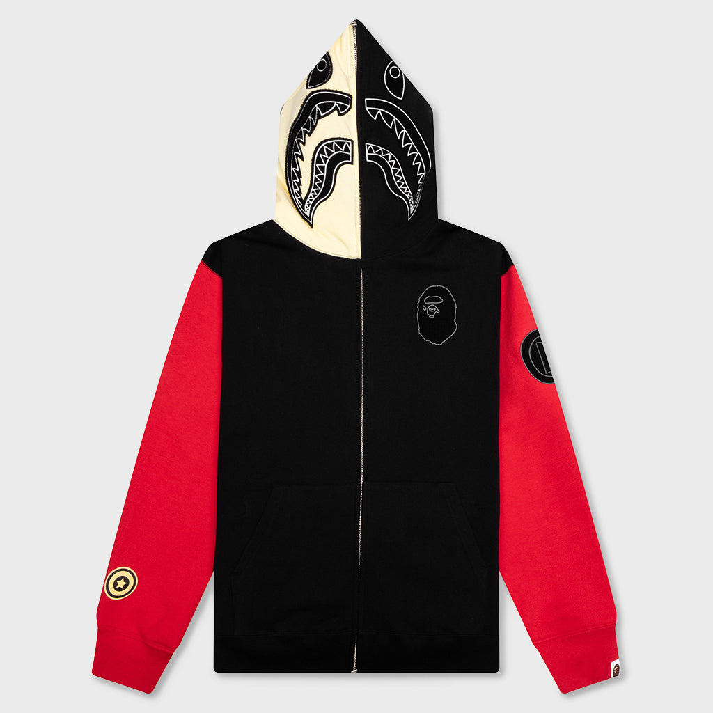 Shark Full Zip Hoodie China - Black