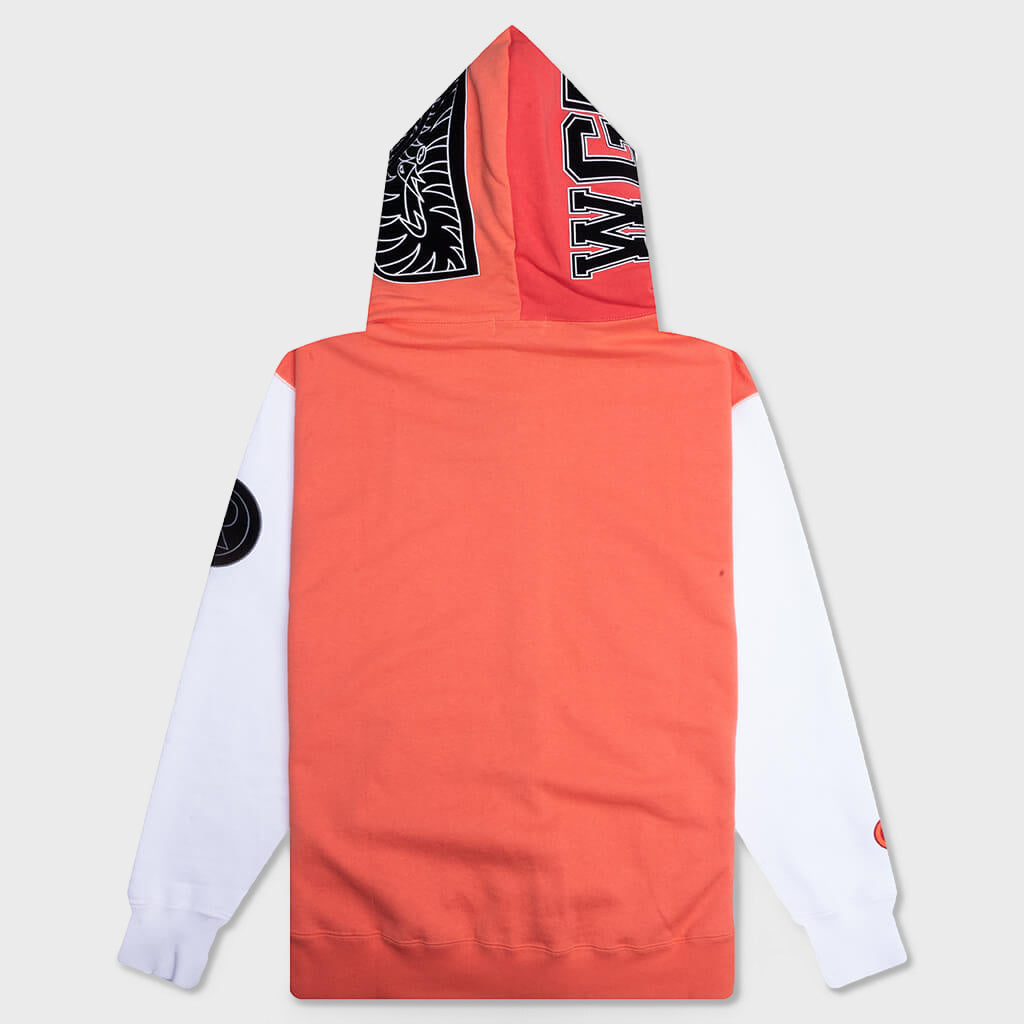 Shark Full Zip Hoodie Korea - Orange