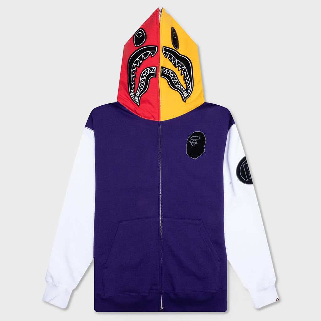 Shark Full Zip Hoodie US - Navy