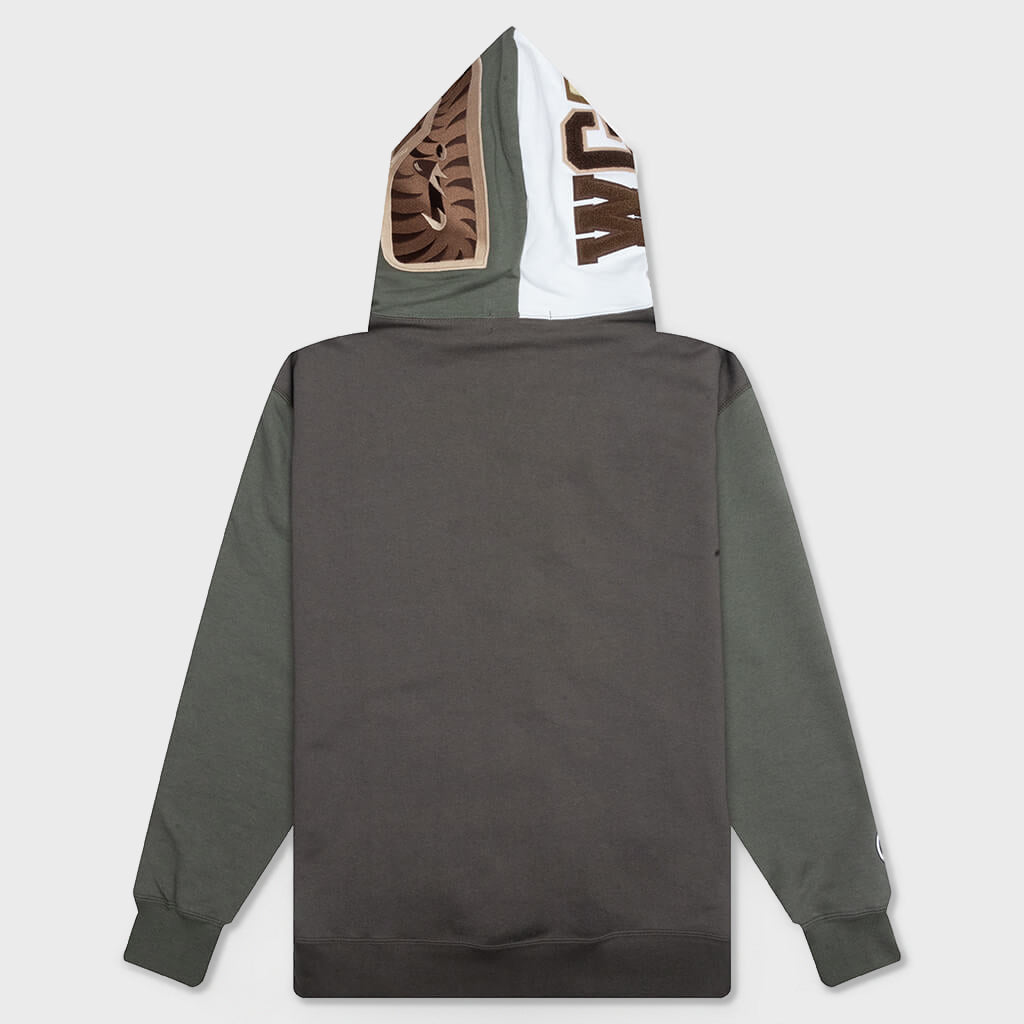 Shark Full Zip Hoodie #2 - Olive Drab