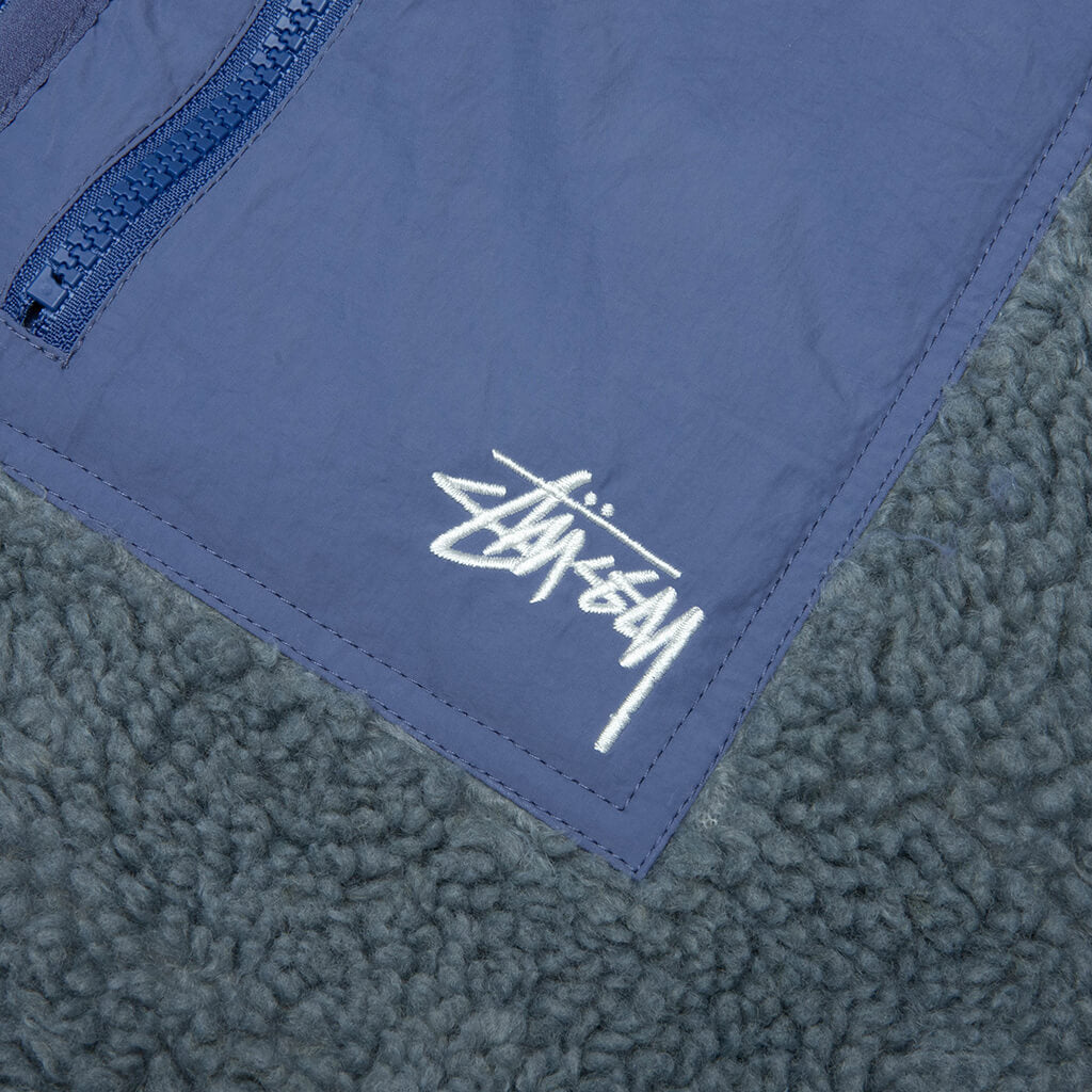 Sherpa Reversible Jacket - Bluestone