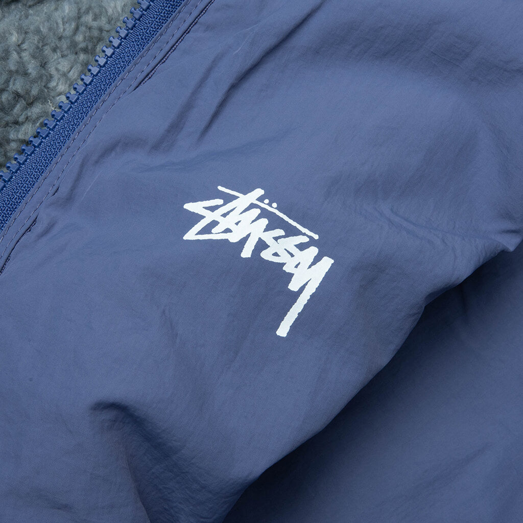 Sherpa Reversible Jacket - Bluestone