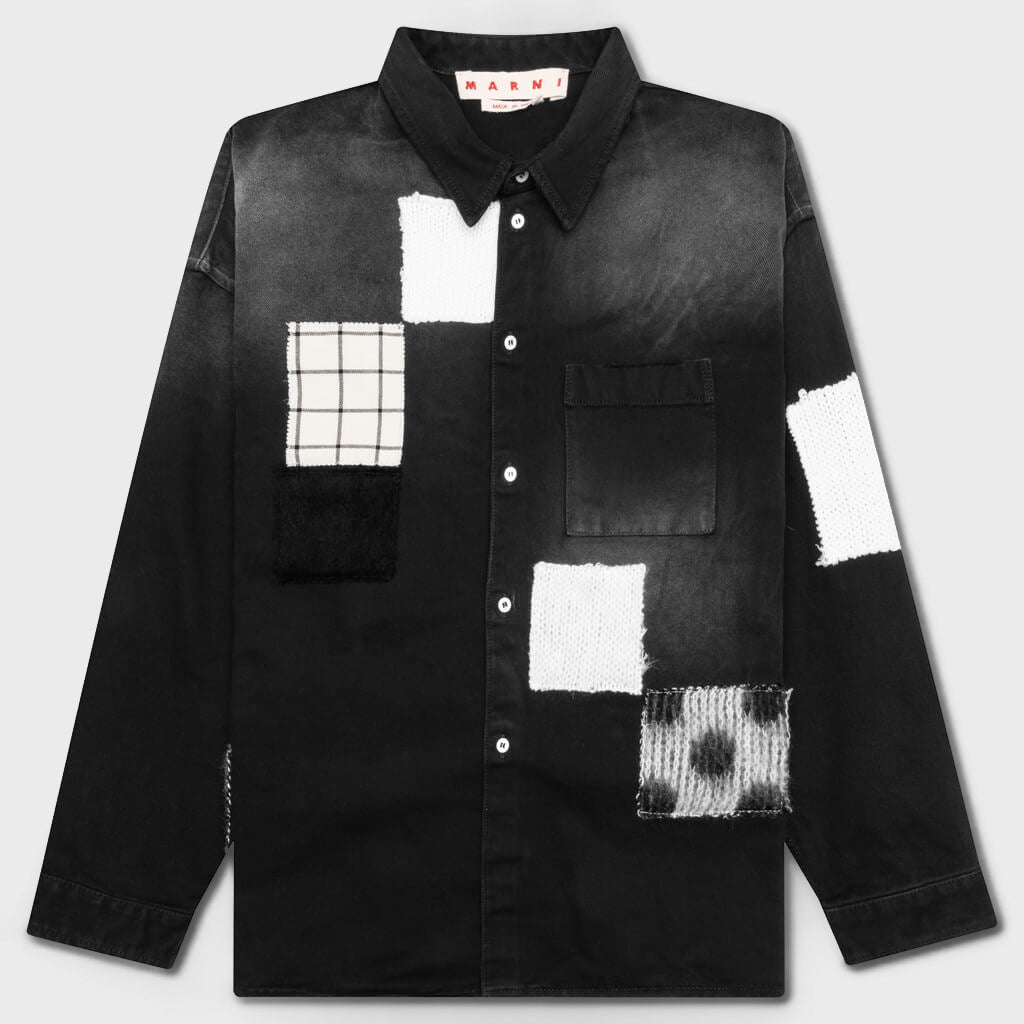 Patchwork Shirt - Black