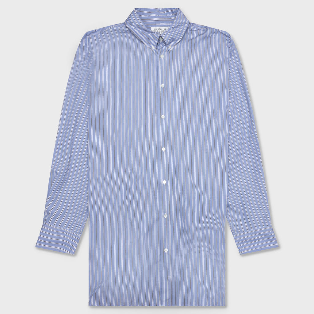 Striped L/S Shirt - Blue