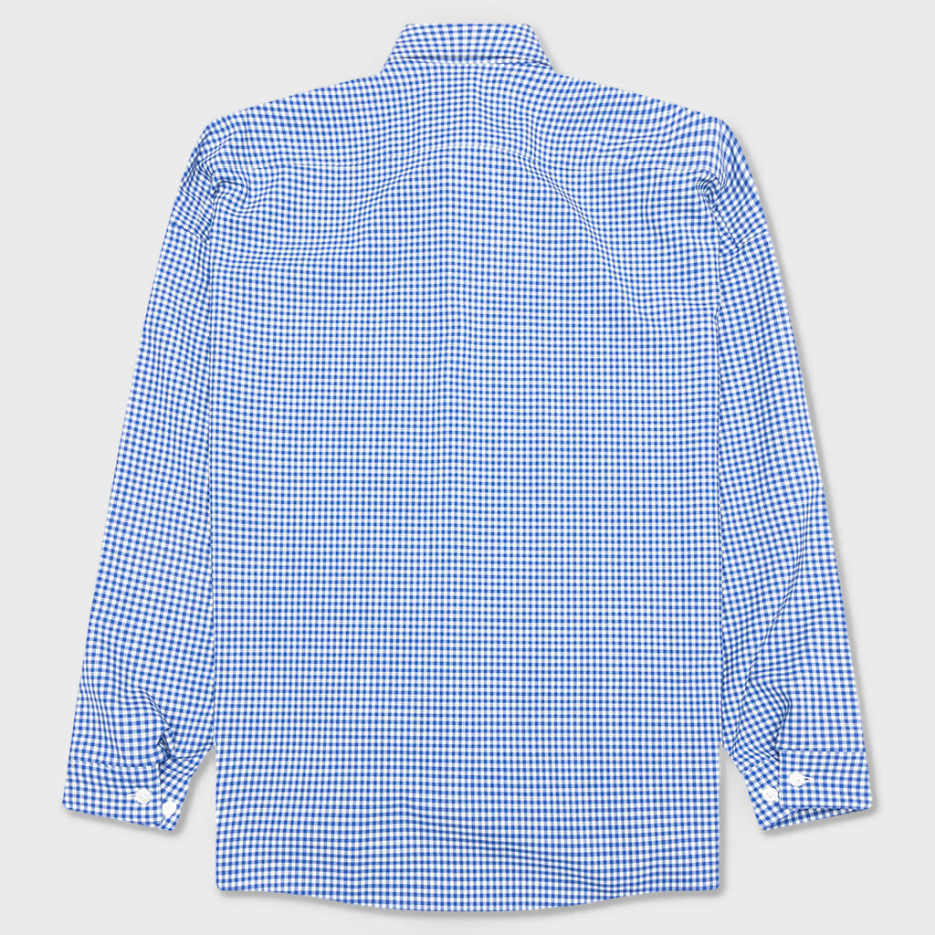 Checked Wool Shirt - Blue/White