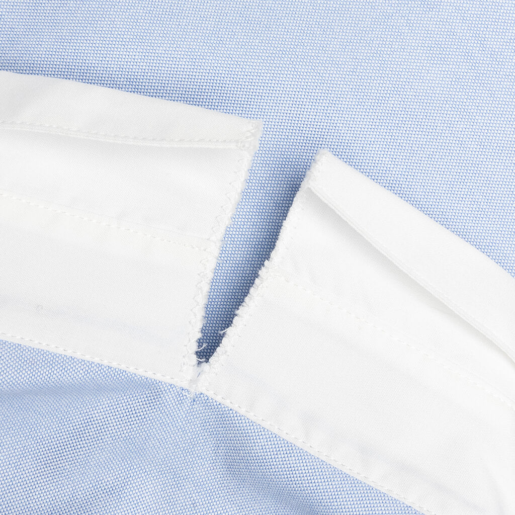 Contrast Collar Oxford Shirt - Sapphire