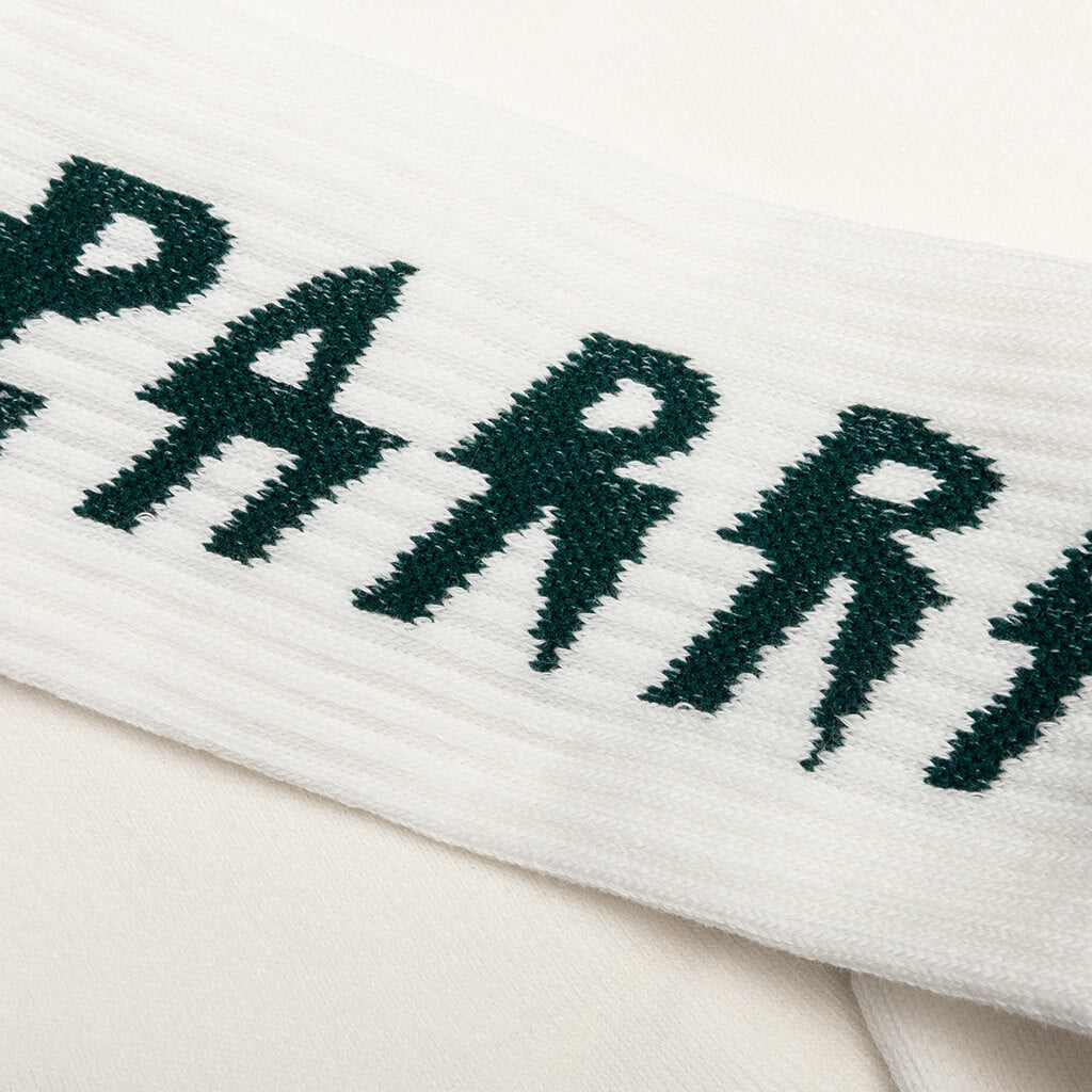 Shocker Logo Crew Socks - White