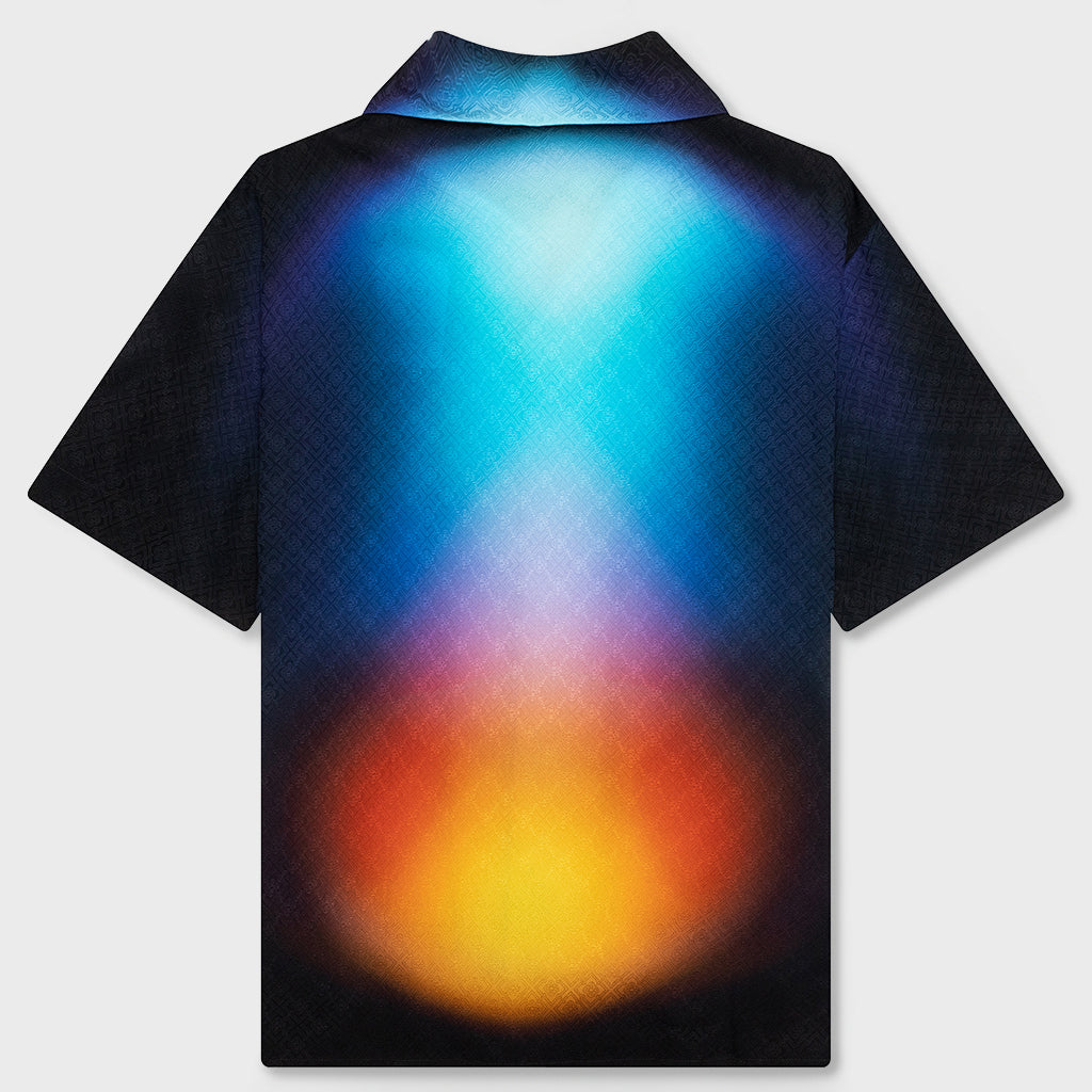 Short Sleeve Cuban Collar Shirt - Gradient