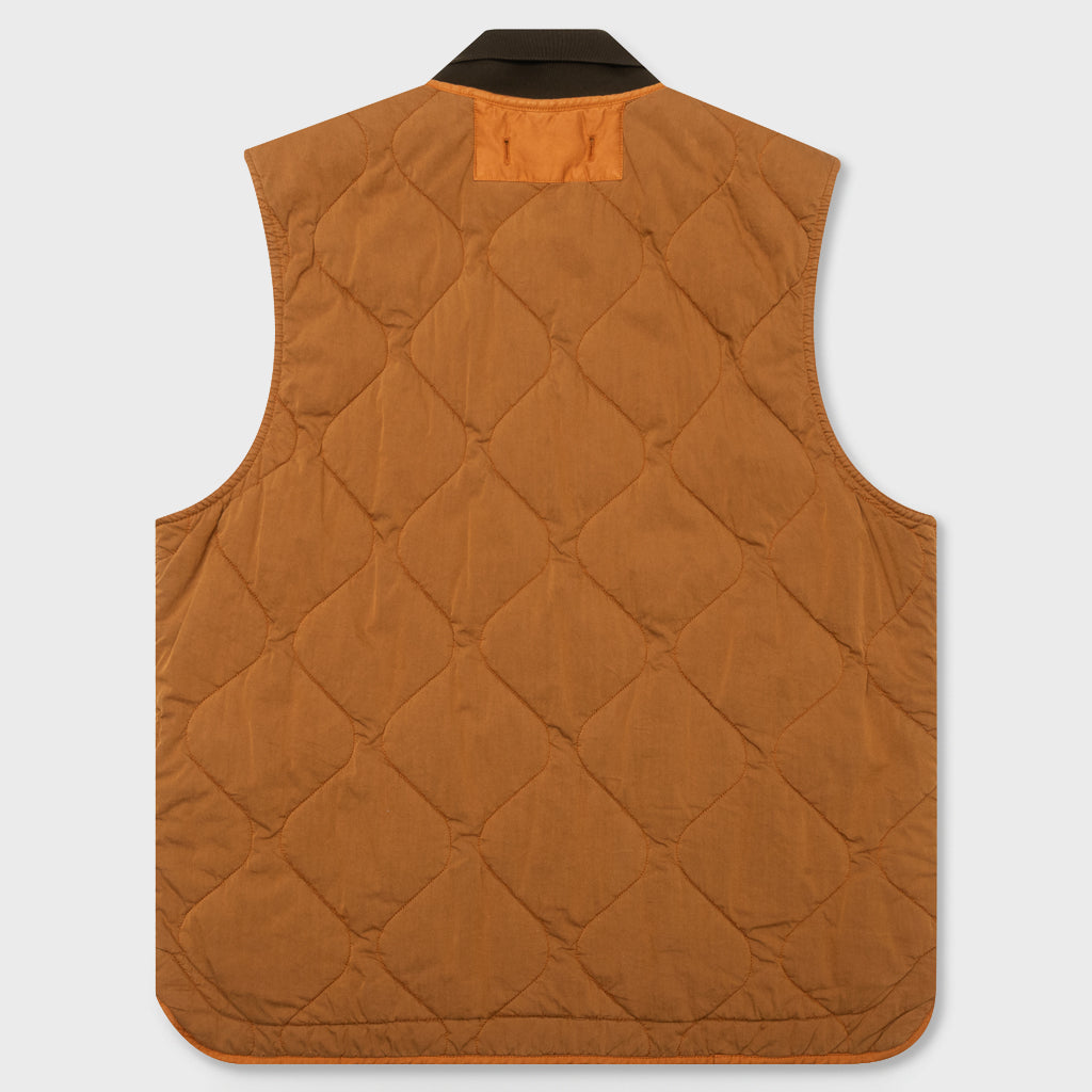 Quilted Vest - Rust