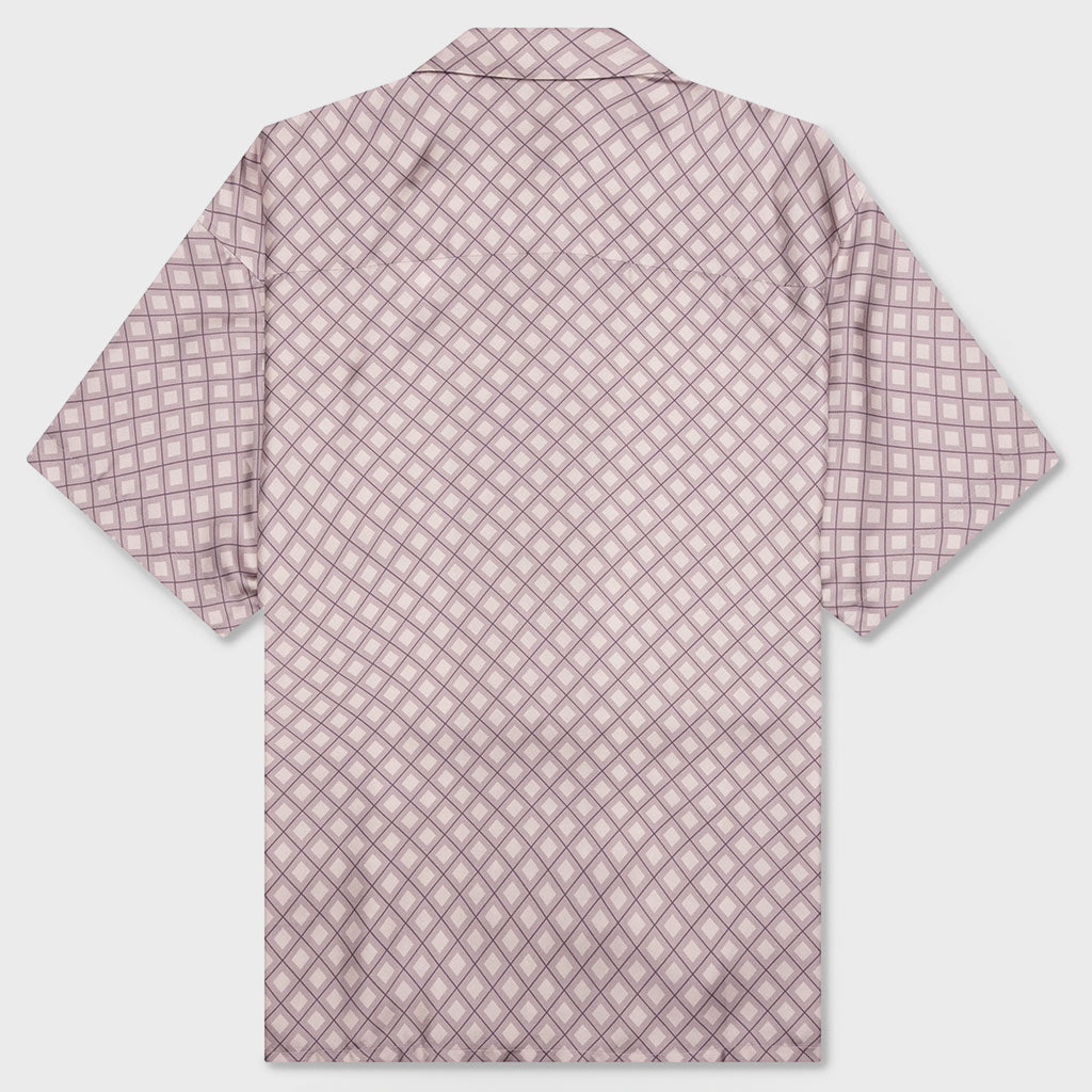 Silk S/S Button Up - Haze Tile