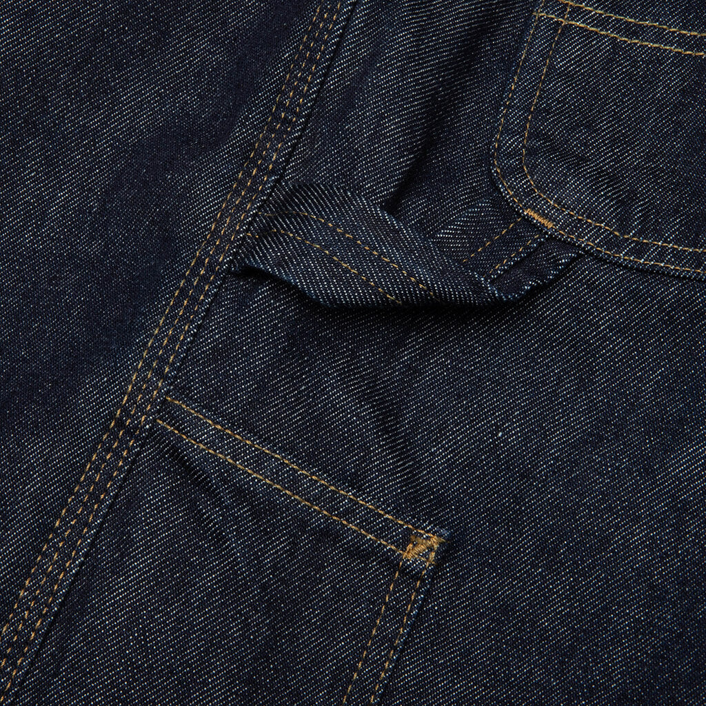 Single Knee Short - Blue Rinsed