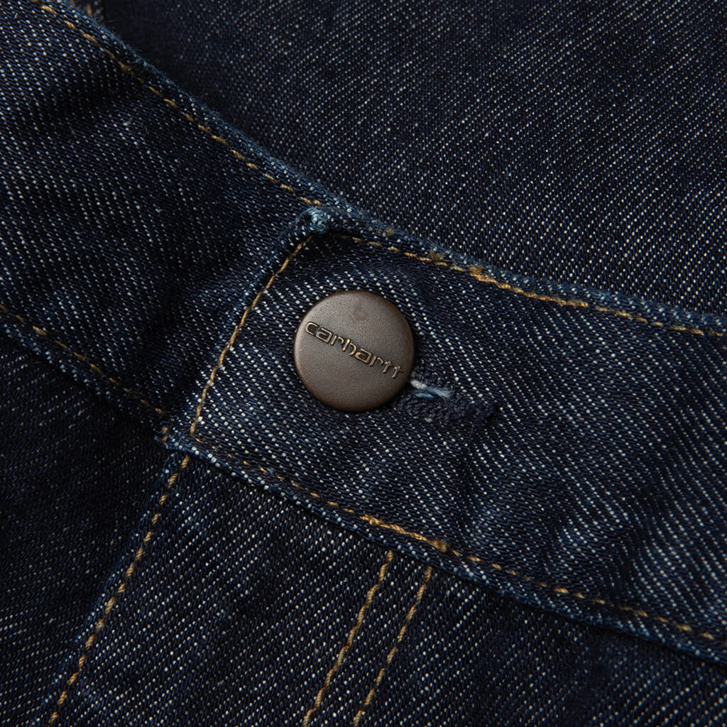 Single Knee Short - Blue Rinsed