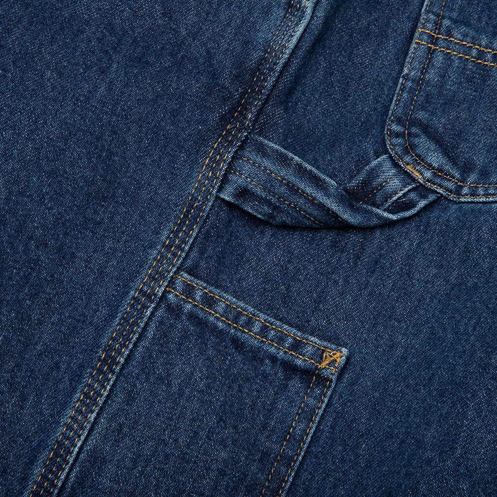 Single Knee Short - Blue Stone Washed