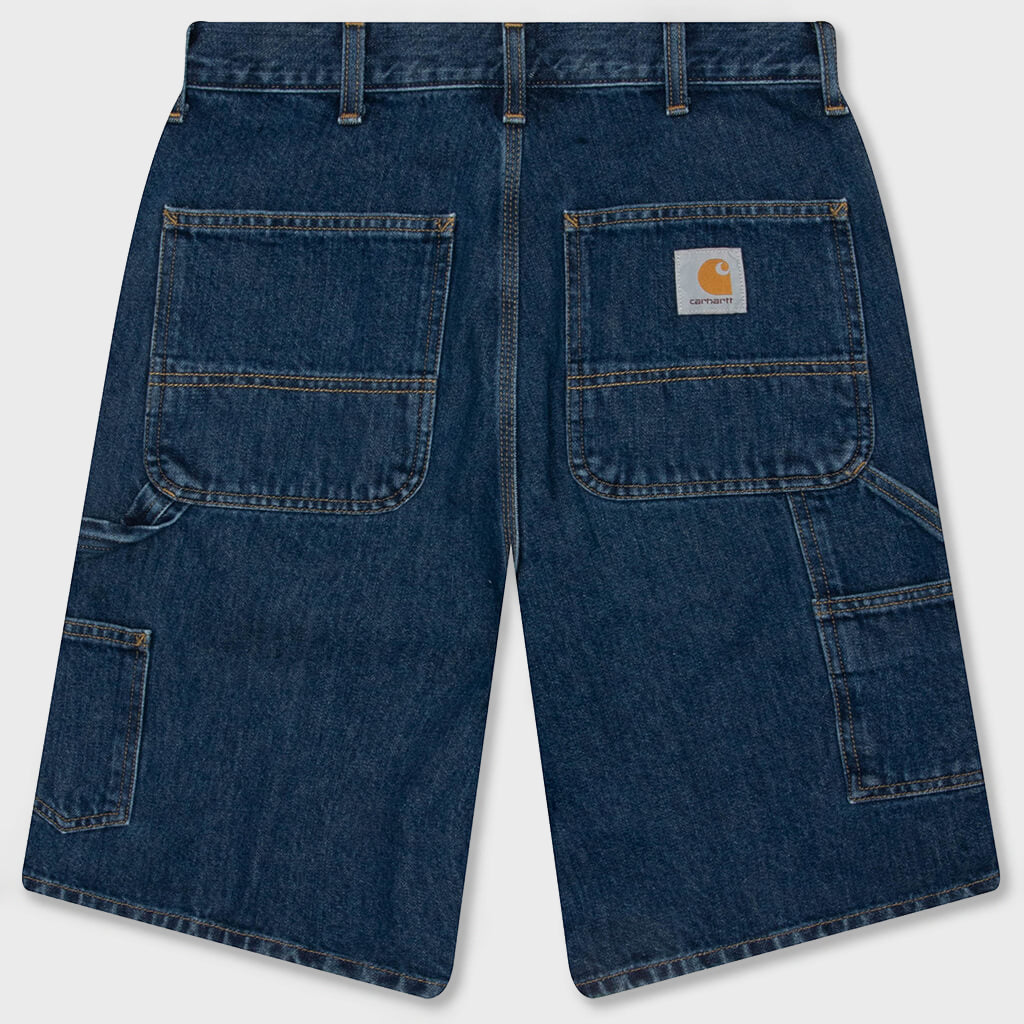 Single Knee Short - Blue Stone Washed