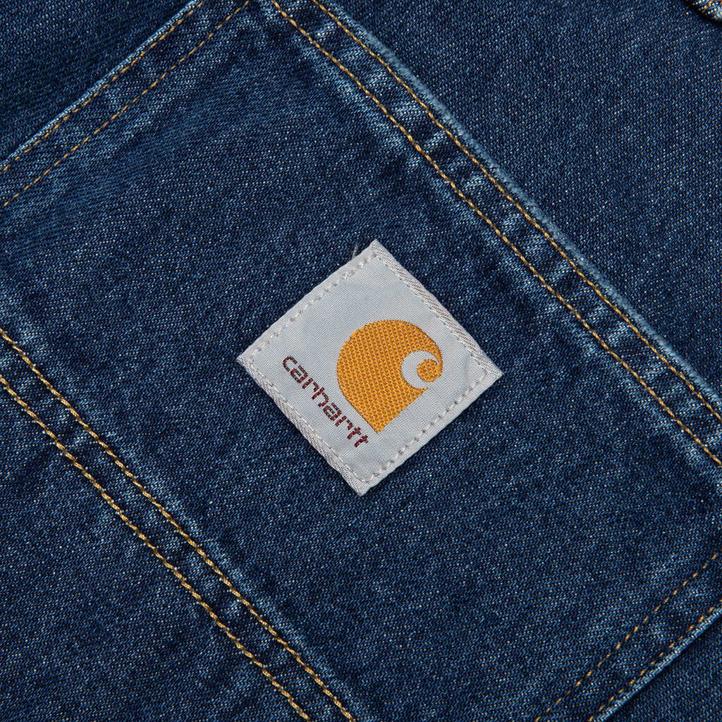 Single Knee Short - Blue Stone Washed