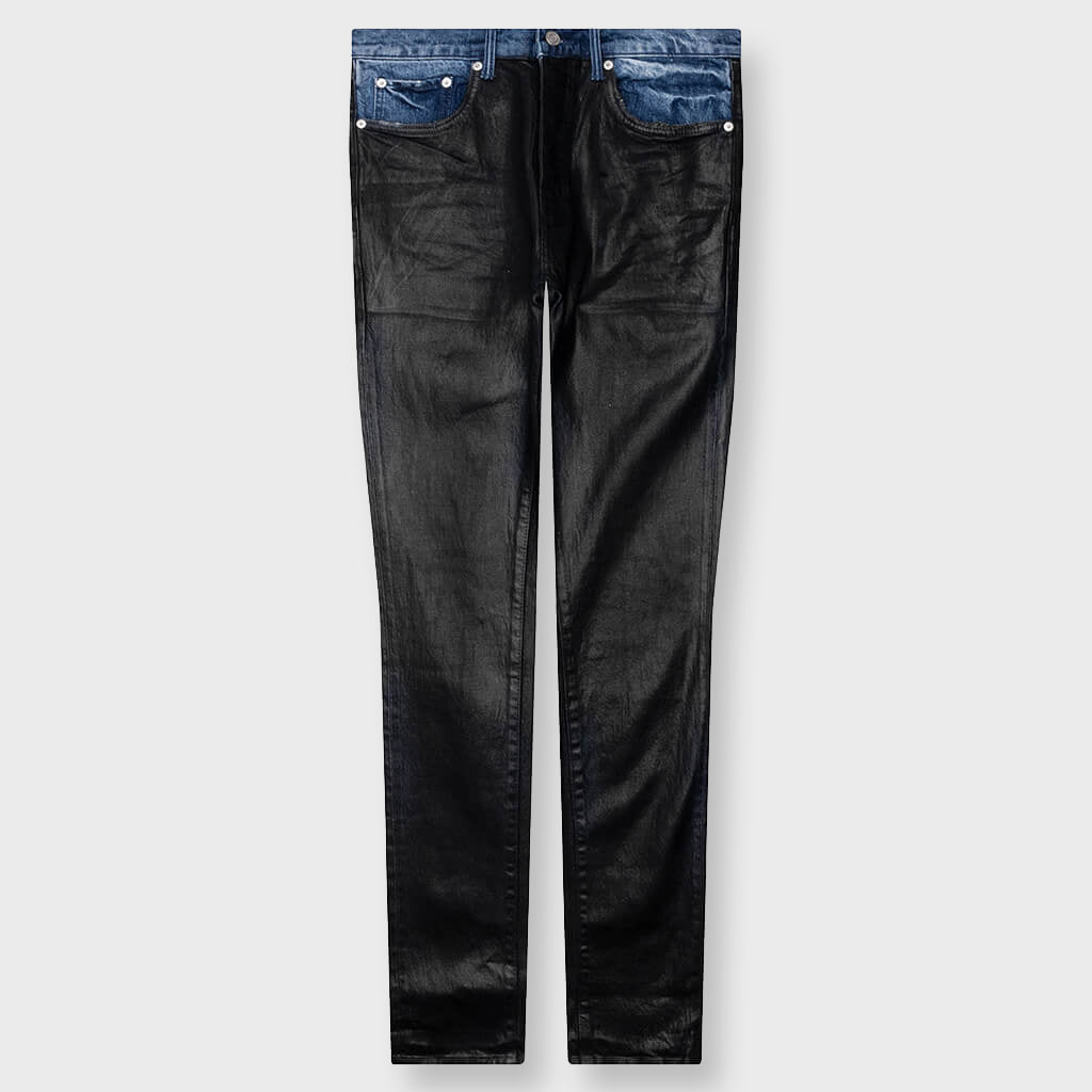 Skinny Coated Indigo - Black
