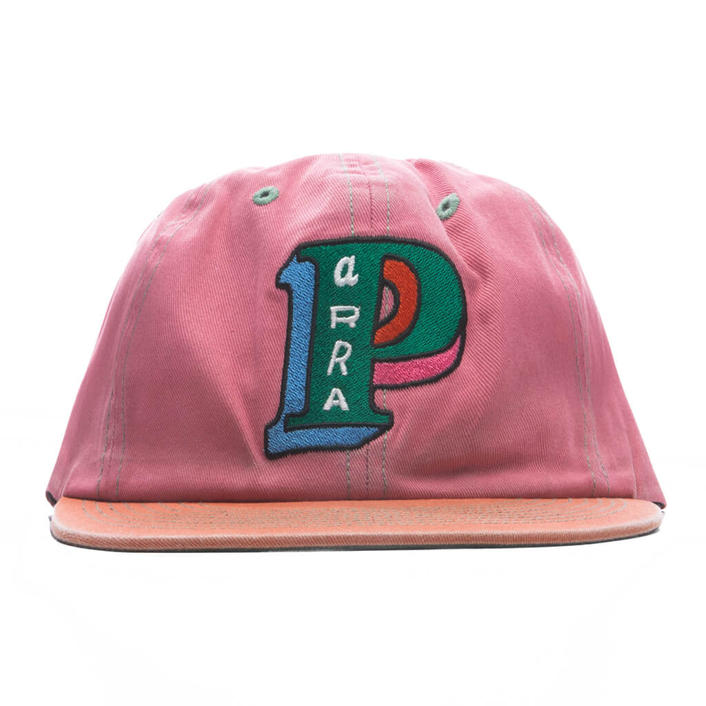 Slanted P 6 Panel Hat - Pink