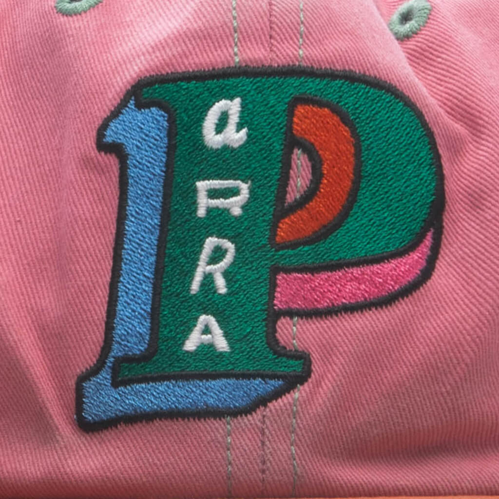 Slanted P 6 Panel Hat - Pink