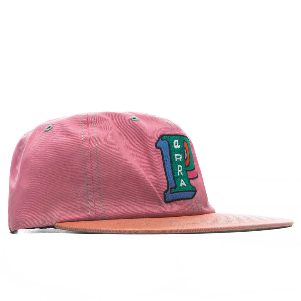 Slanted P 6 Panel Hat - Pink