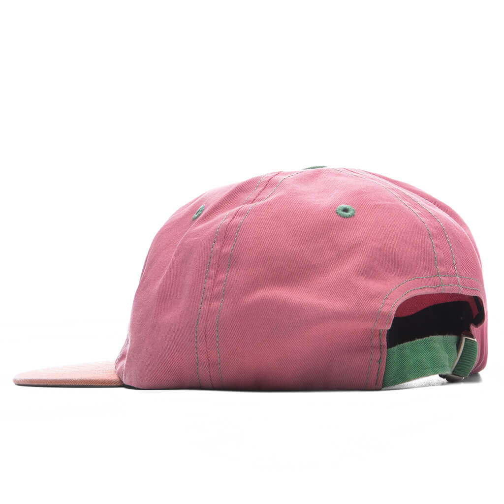 Slanted P 6 Panel Hat - Pink