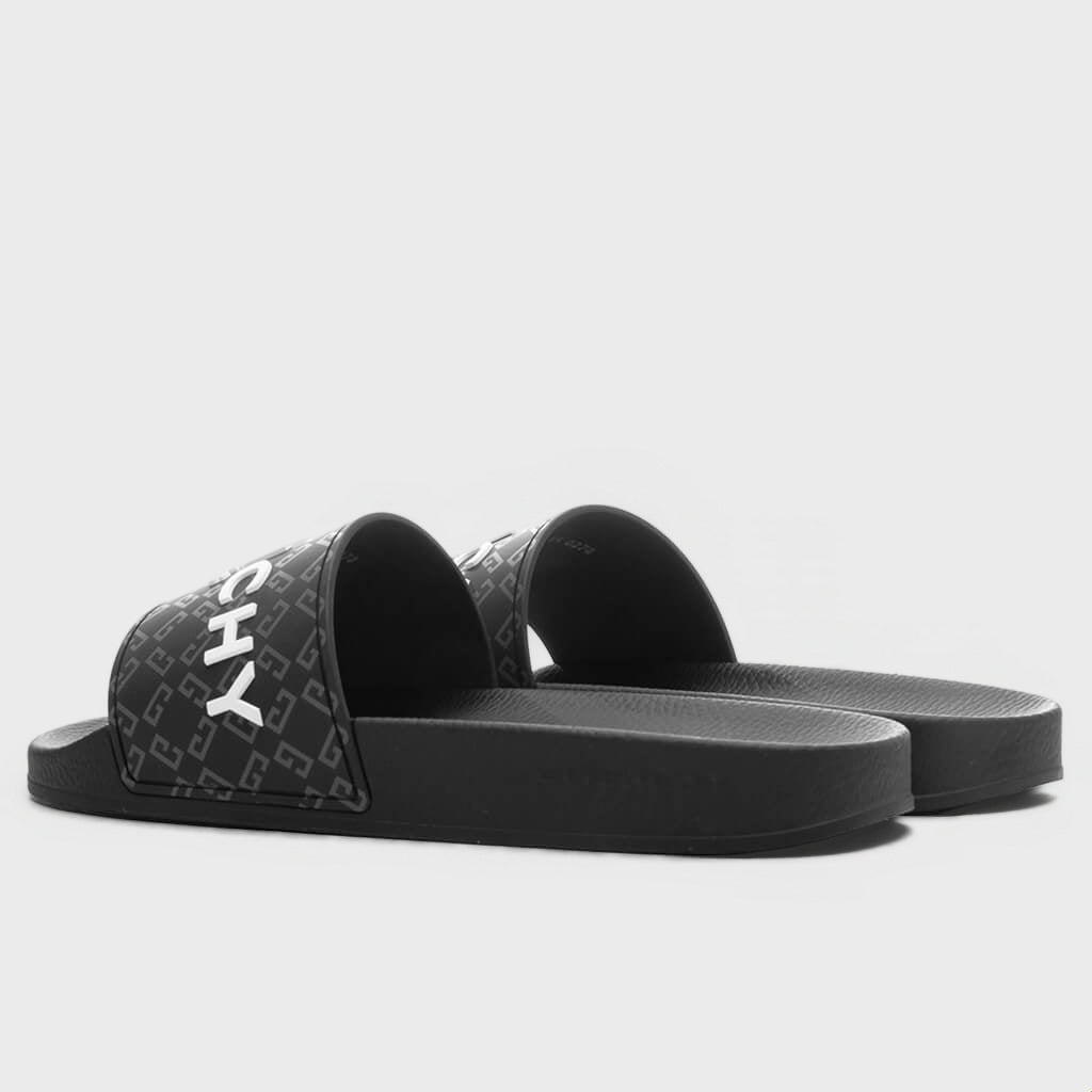Slide Flat Sandals - Black