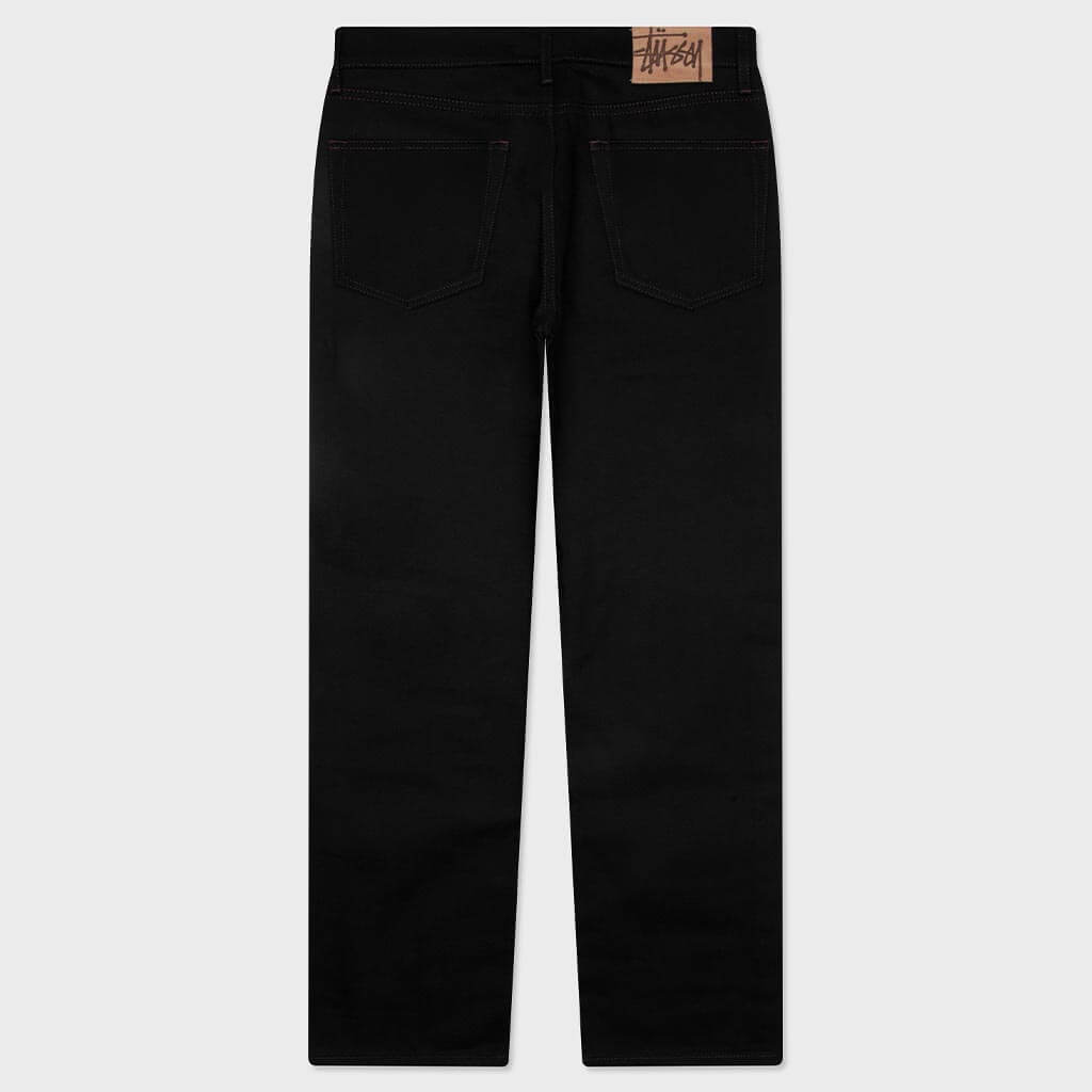 Slim Jean Denim - Raw Black Contrast Stitch