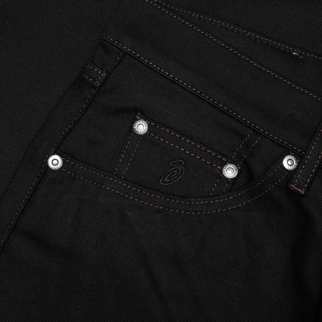 Slim Jean Denim - Raw Black Contrast Stitch