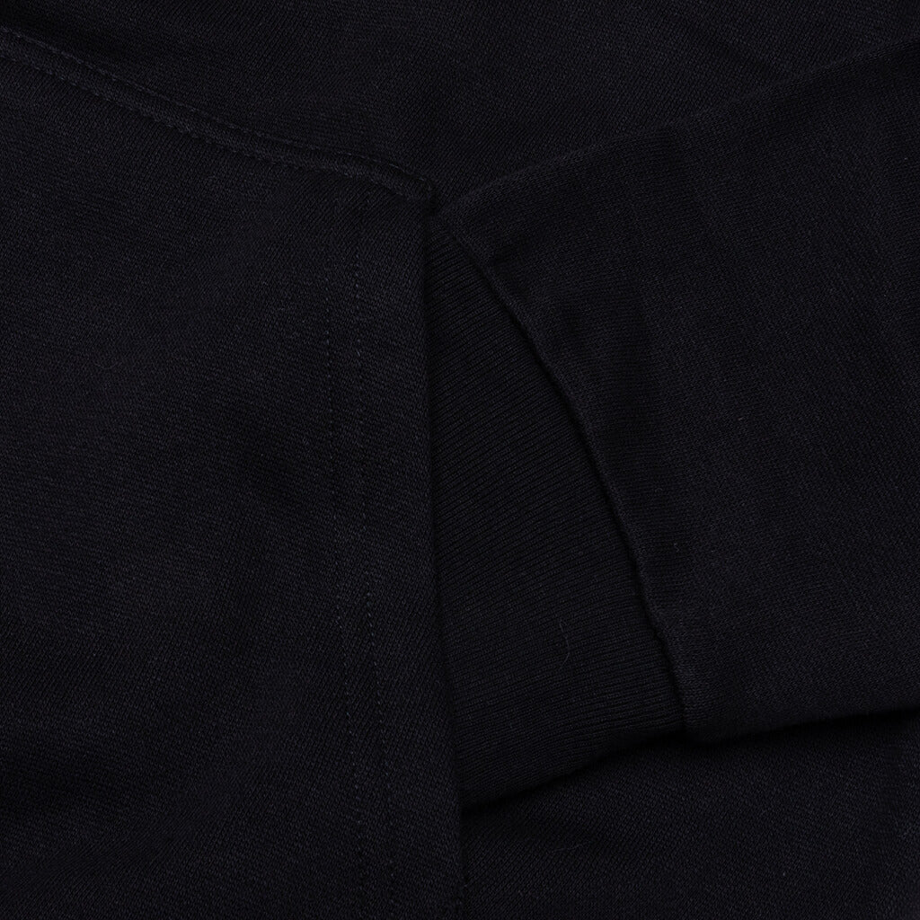 Smiley Call My Lawyer Bear Hoodie - Jet Black