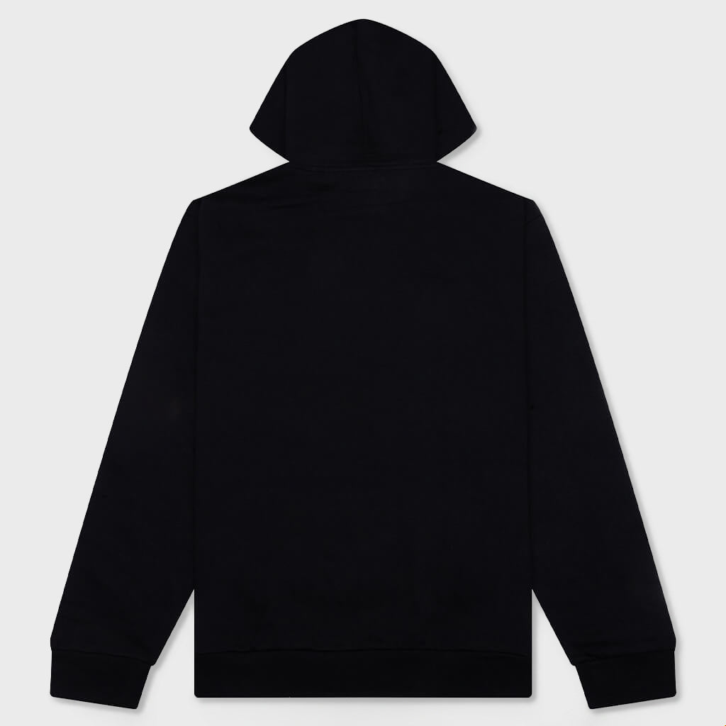 Smiley Call My Lawyer Bear Hoodie - Jet Black