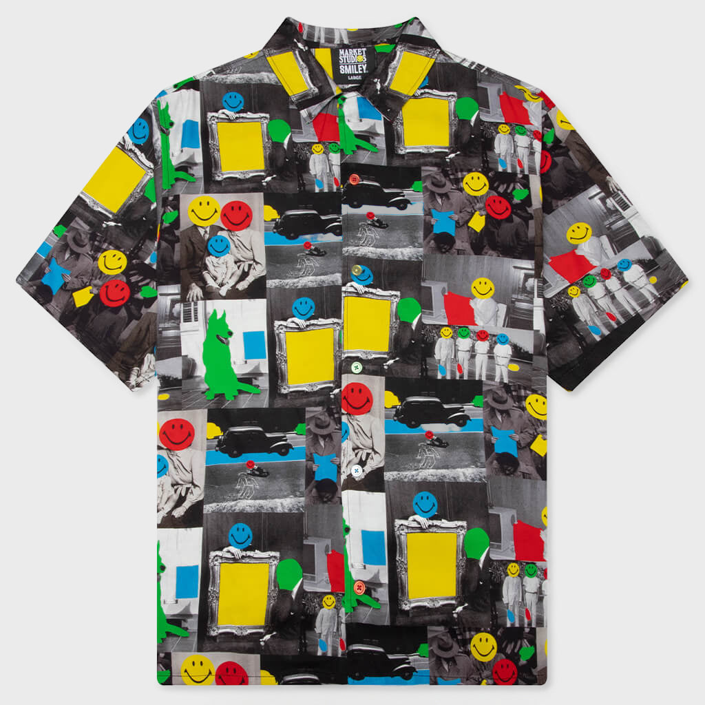 Smiley Collage S/S Woven - Multi