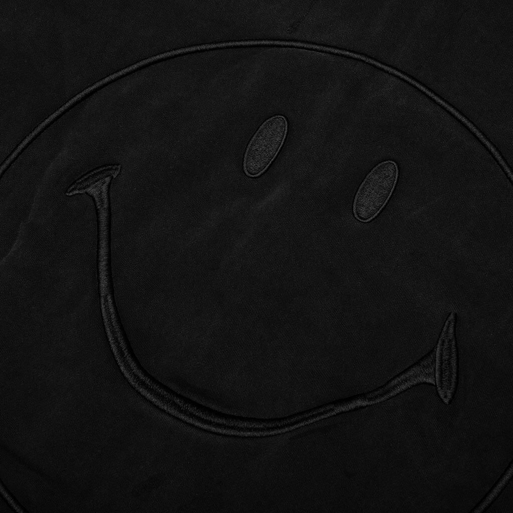 Smiley Core Zip Hoodie - Black