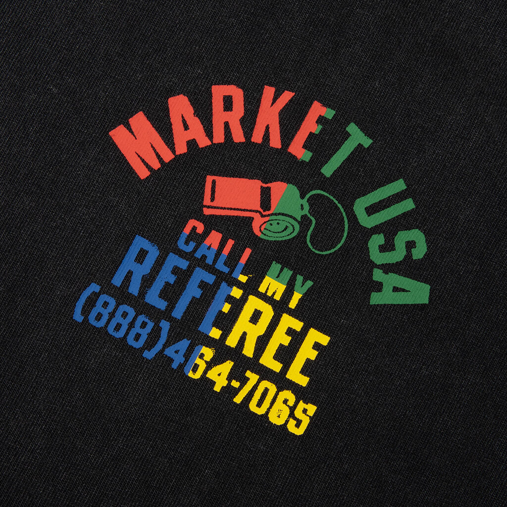 Smiley Foul Play T-Shirt - Washed Black