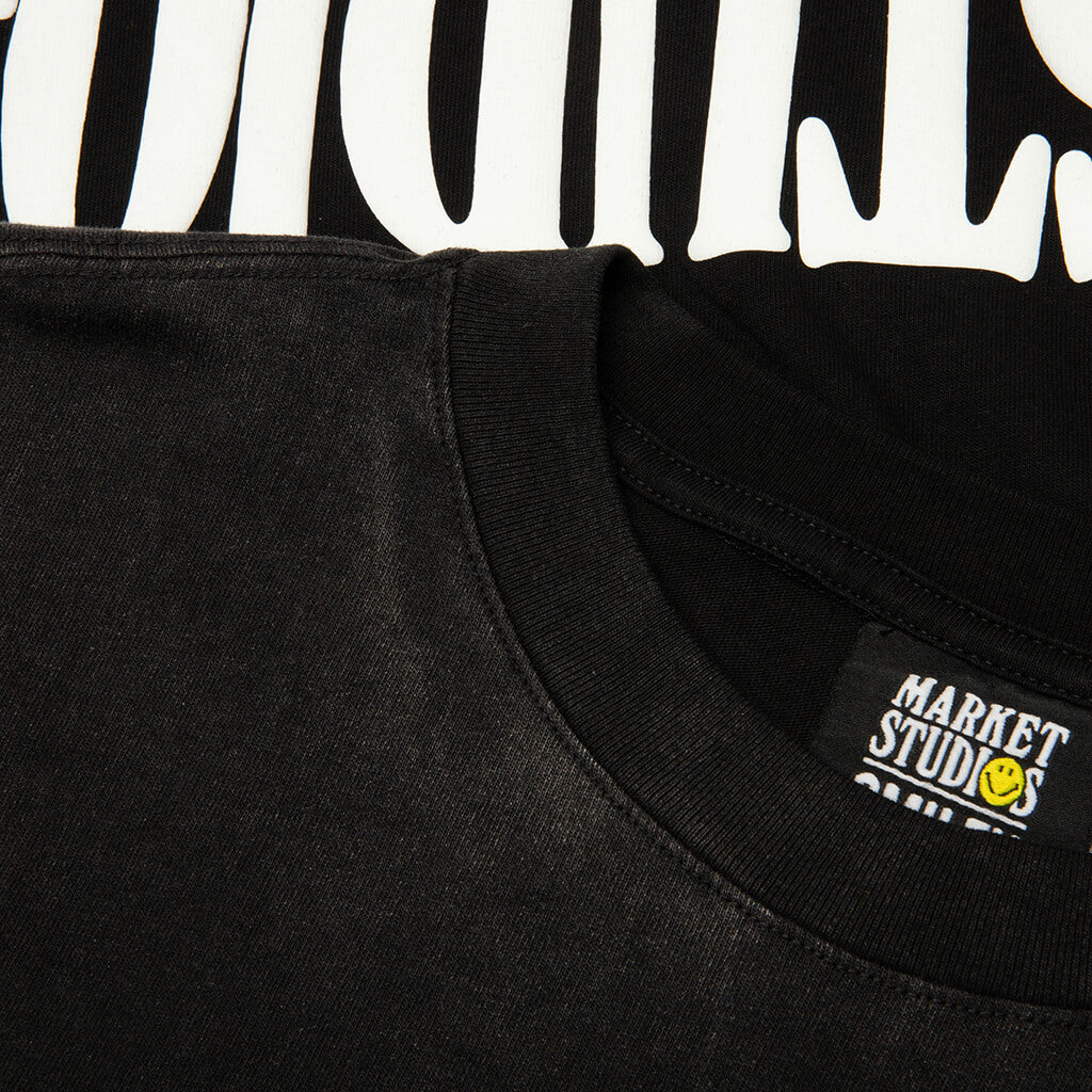 Smiley Lockup T-Shirt - Black