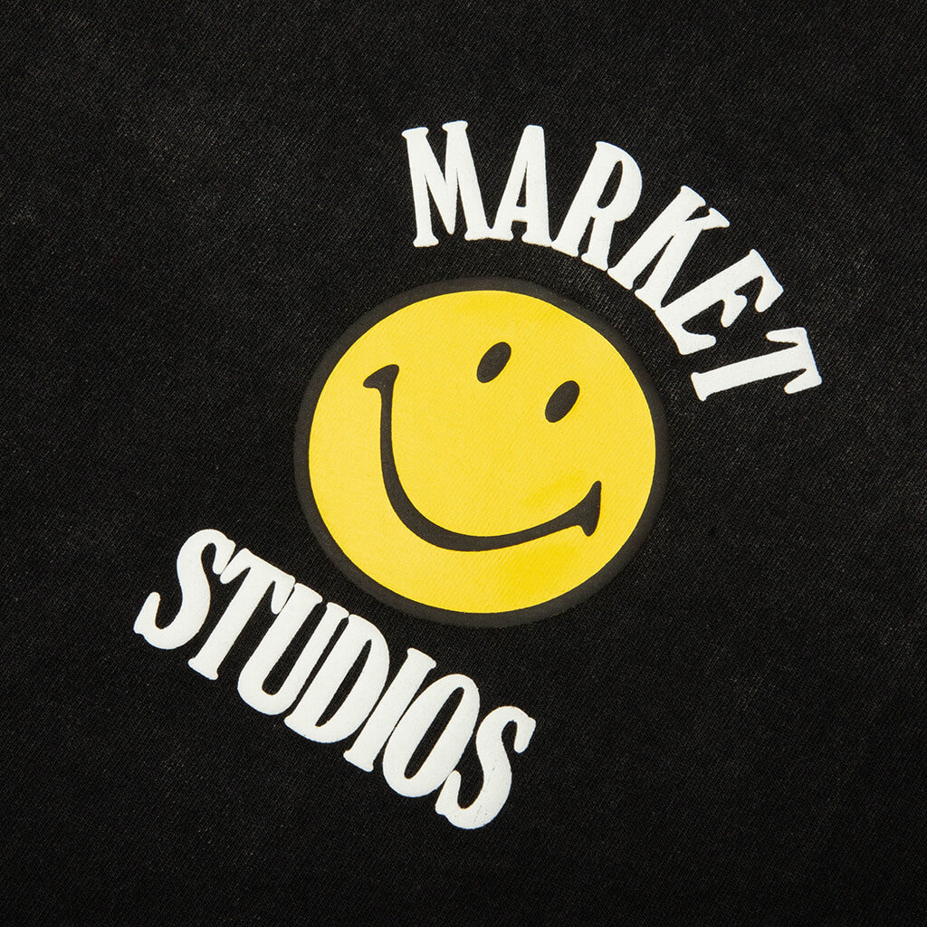 Smiley Lockup T-Shirt - Black