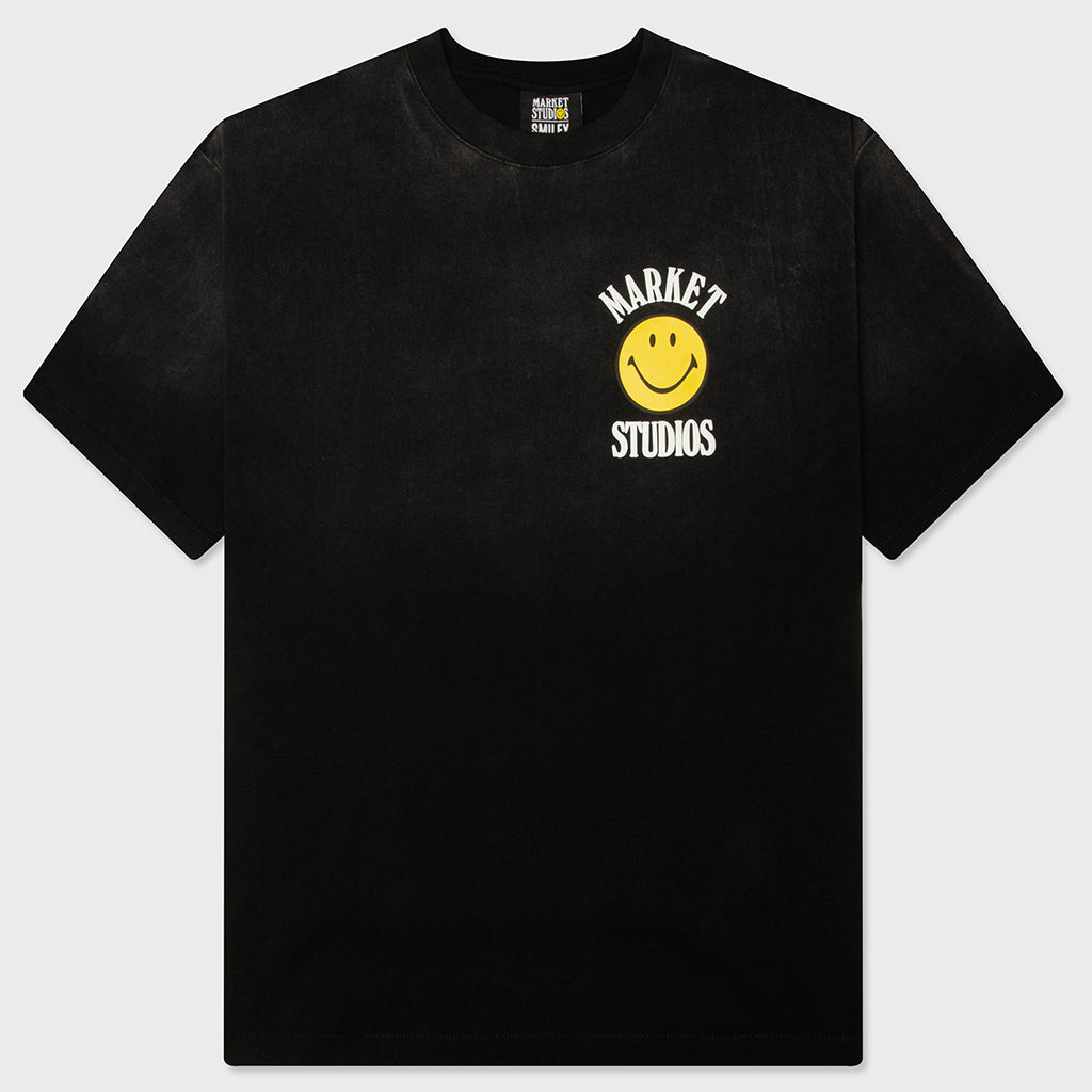 Smiley Lockup T-Shirt - Black