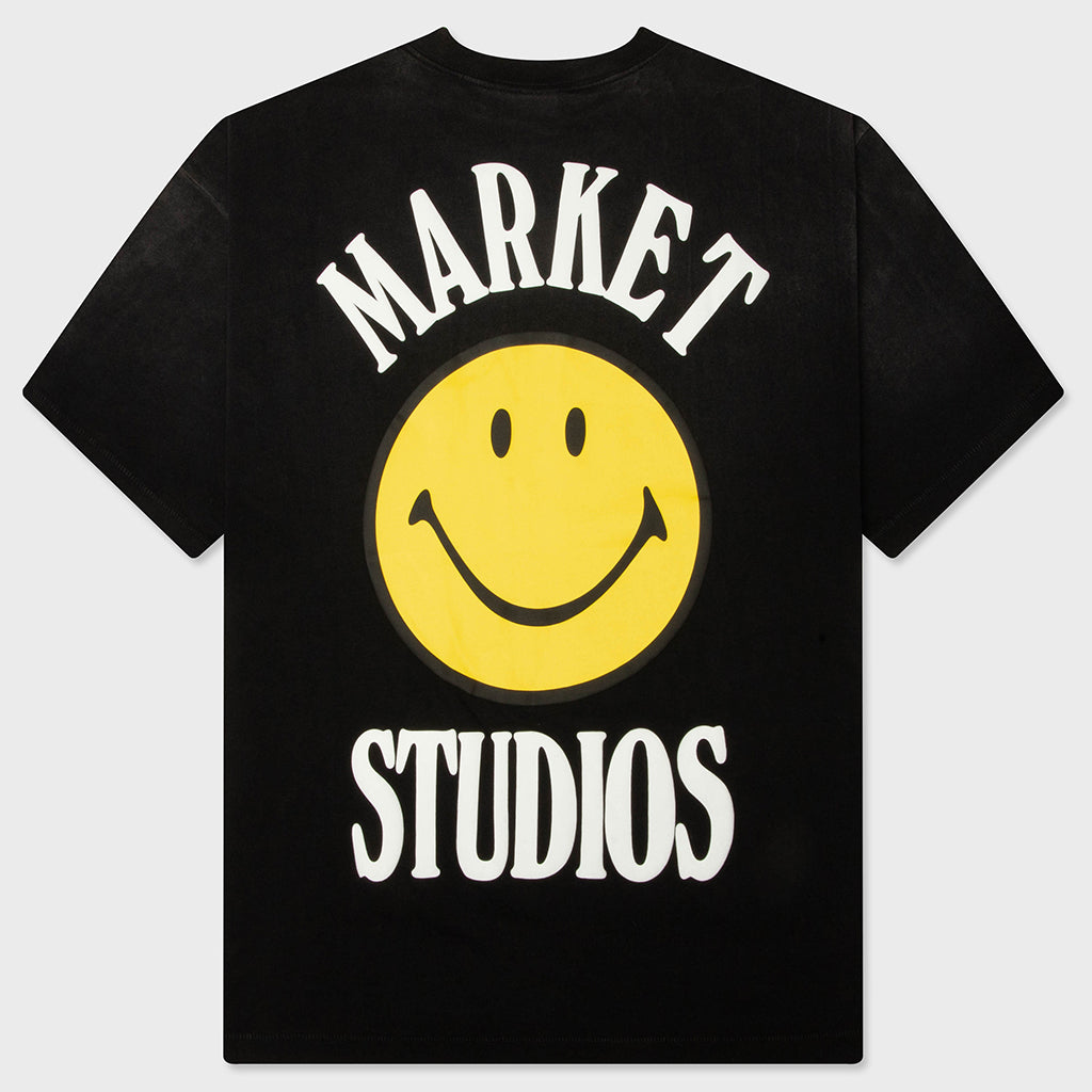 Smiley Lockup T-Shirt - Black