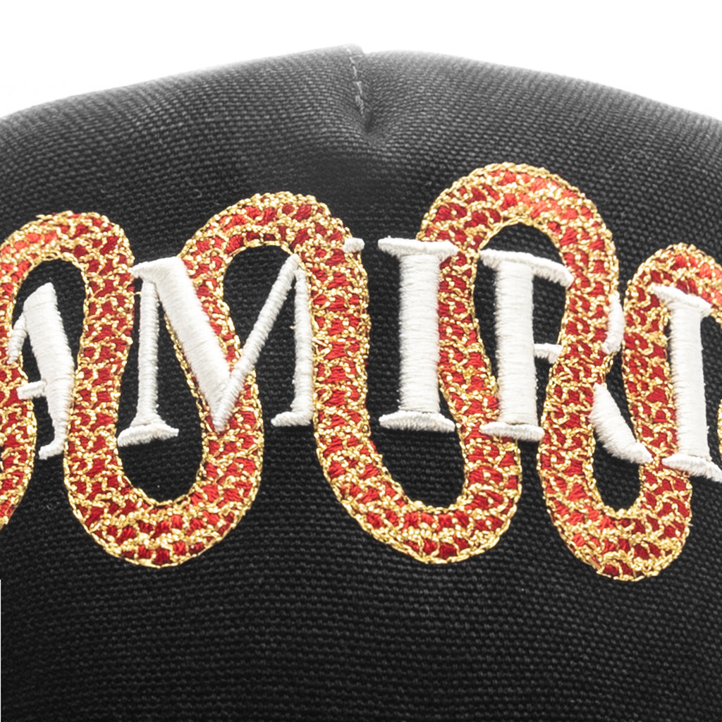 Snake Canvas Hat - Black