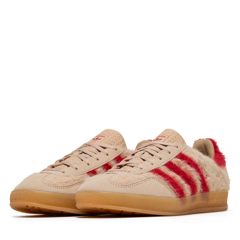 Women's Adidas Gazelle Indoor - Magic Beige/Team Victory Red