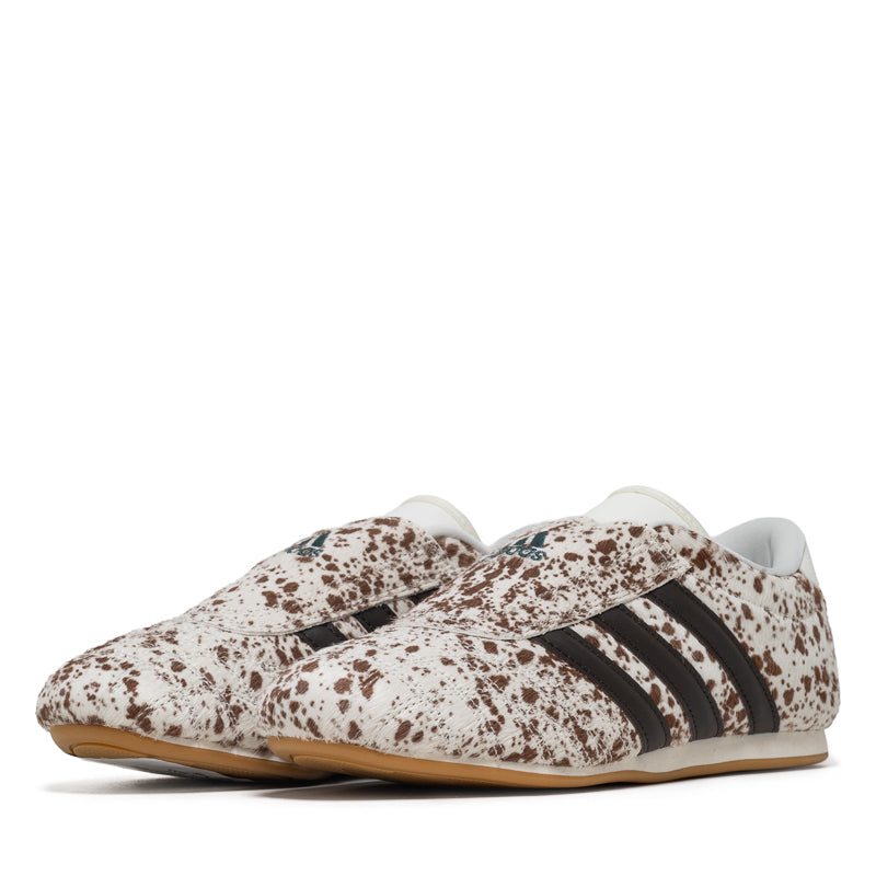 Women's Adidas Taekwondo 'Cow Print' - Off White/Dark Brown